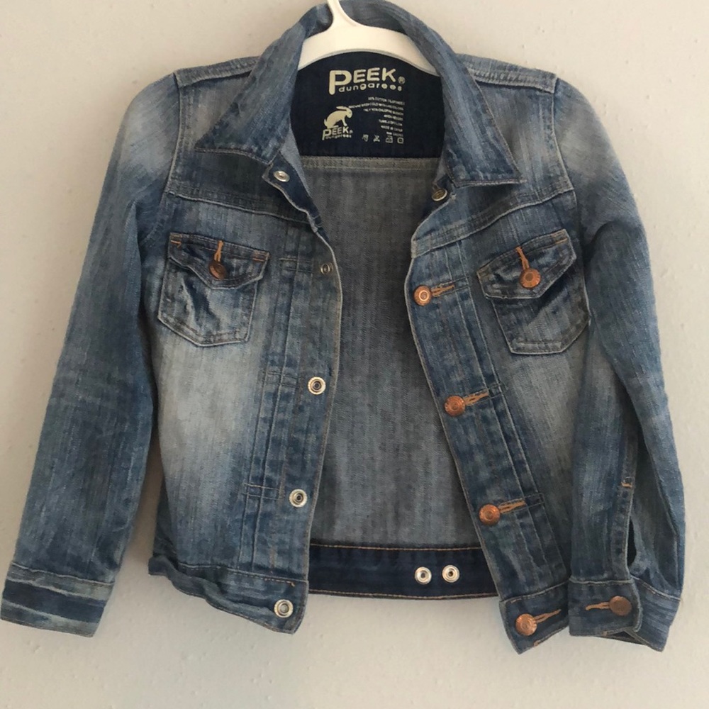 Peek dungarees kids trucker jacket